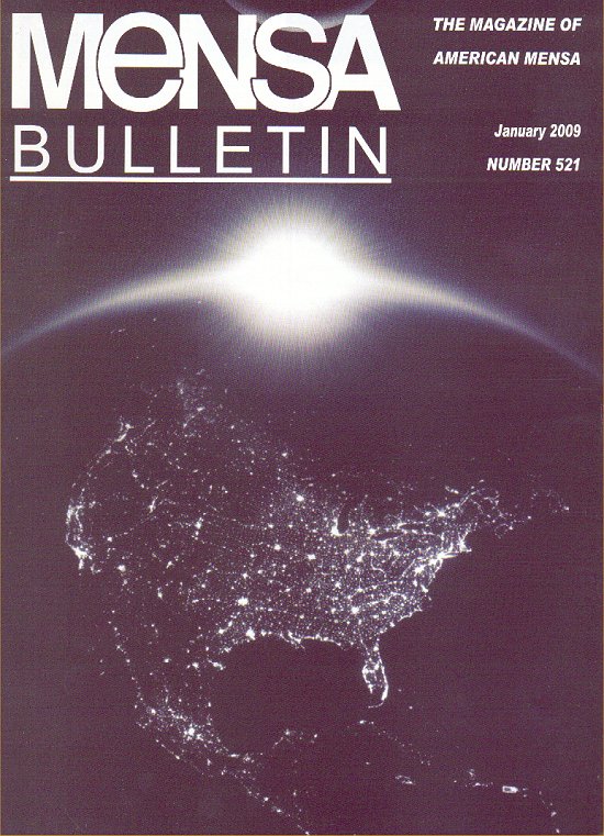 Mensa Bulletin #521 cover