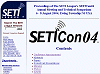 Proceedings of SETICon04